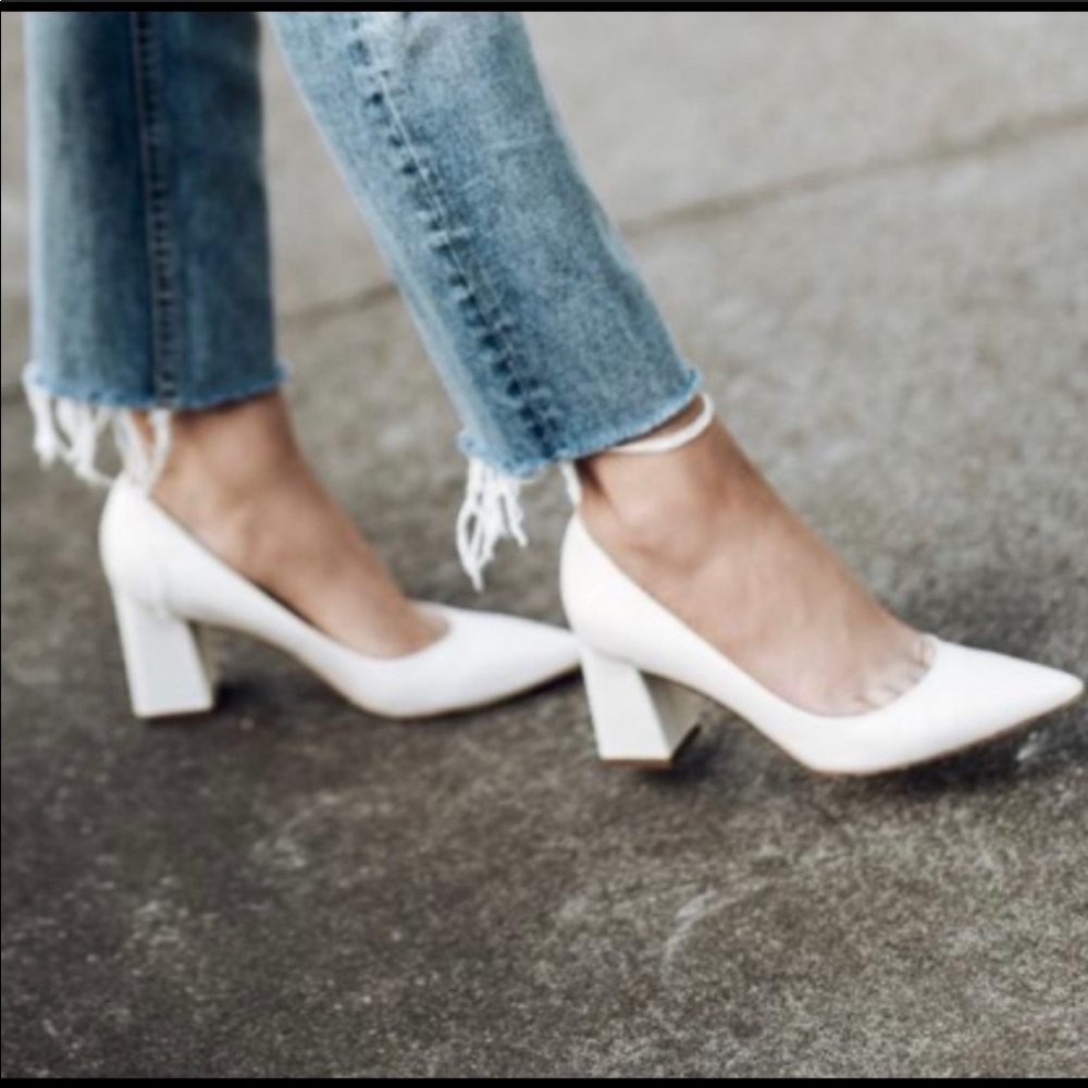 Marc Fisher Ltd. “zala” Nude pump heels.
